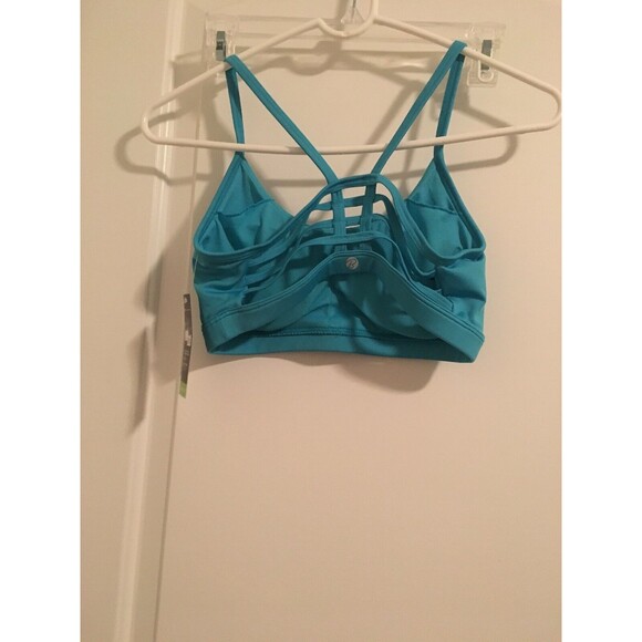 Bally Total Fitness Women's Juniors Sports Bra Size S Blue - Picture 5 of 5